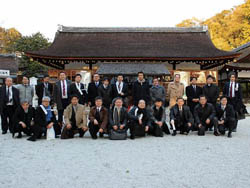 日本j 上賀茂神社見学　檜皮張替研修会