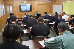 奈良大会　谷一木材㈱様にて不燃木材の勉強会で